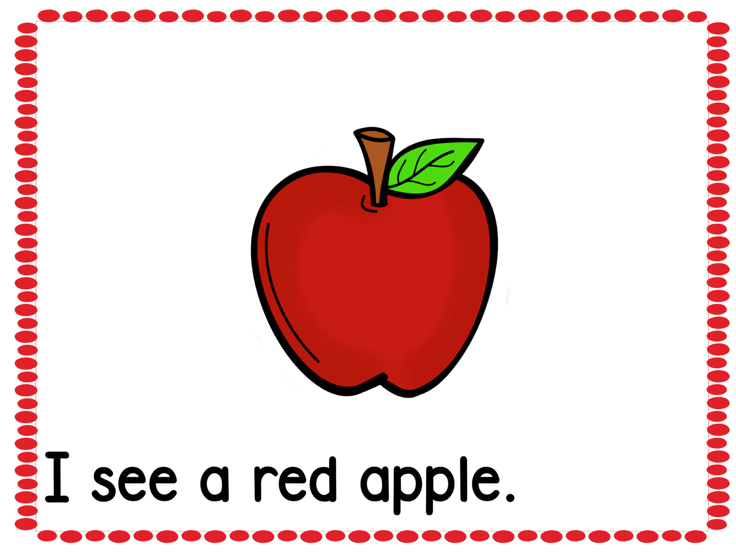 Apples Emergent Reader