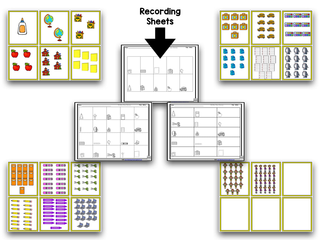 Back to School: Differentiated Count and Write the Room