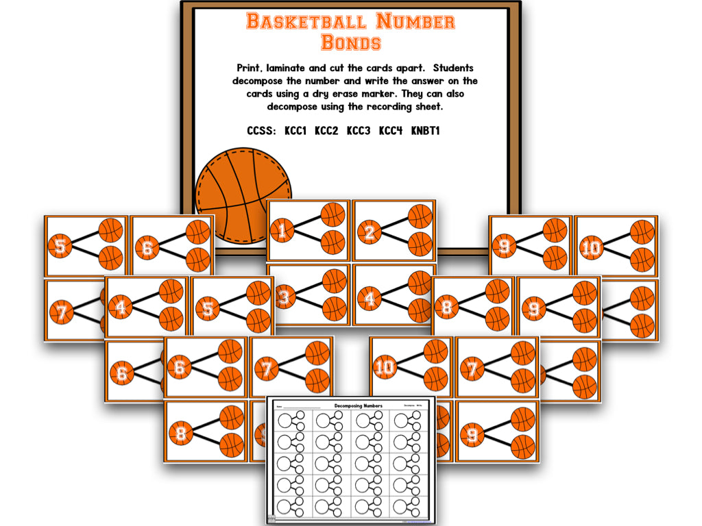 Basketball Math and Literacy Centers!