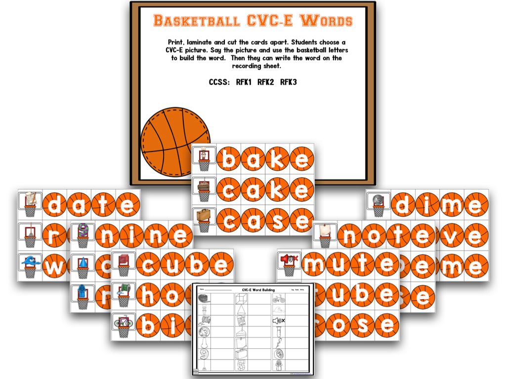 Basketball Math and Literacy Centers!
