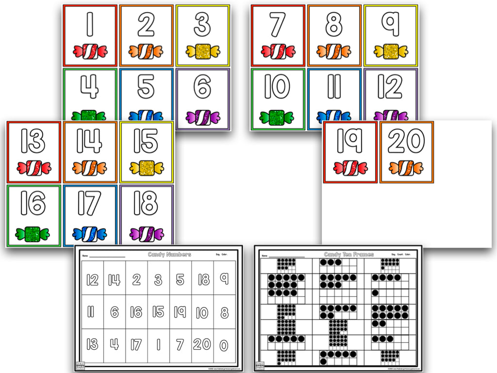 Candy Land Math & Literacy Centers