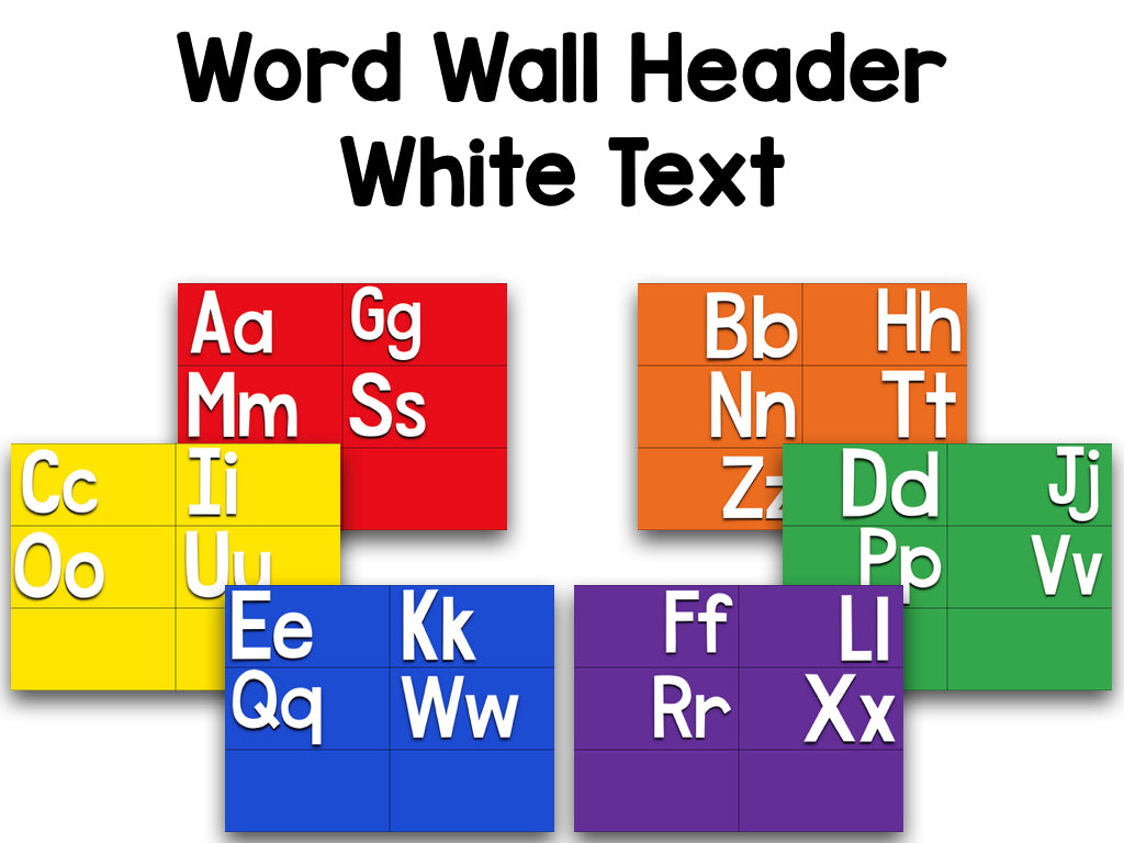 Colorful Sight Word Cards