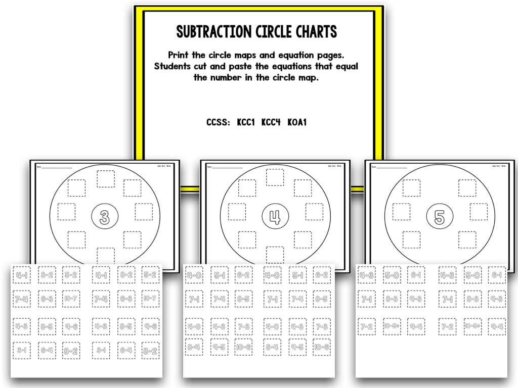 Dino-mite Dinosaur Subtraction