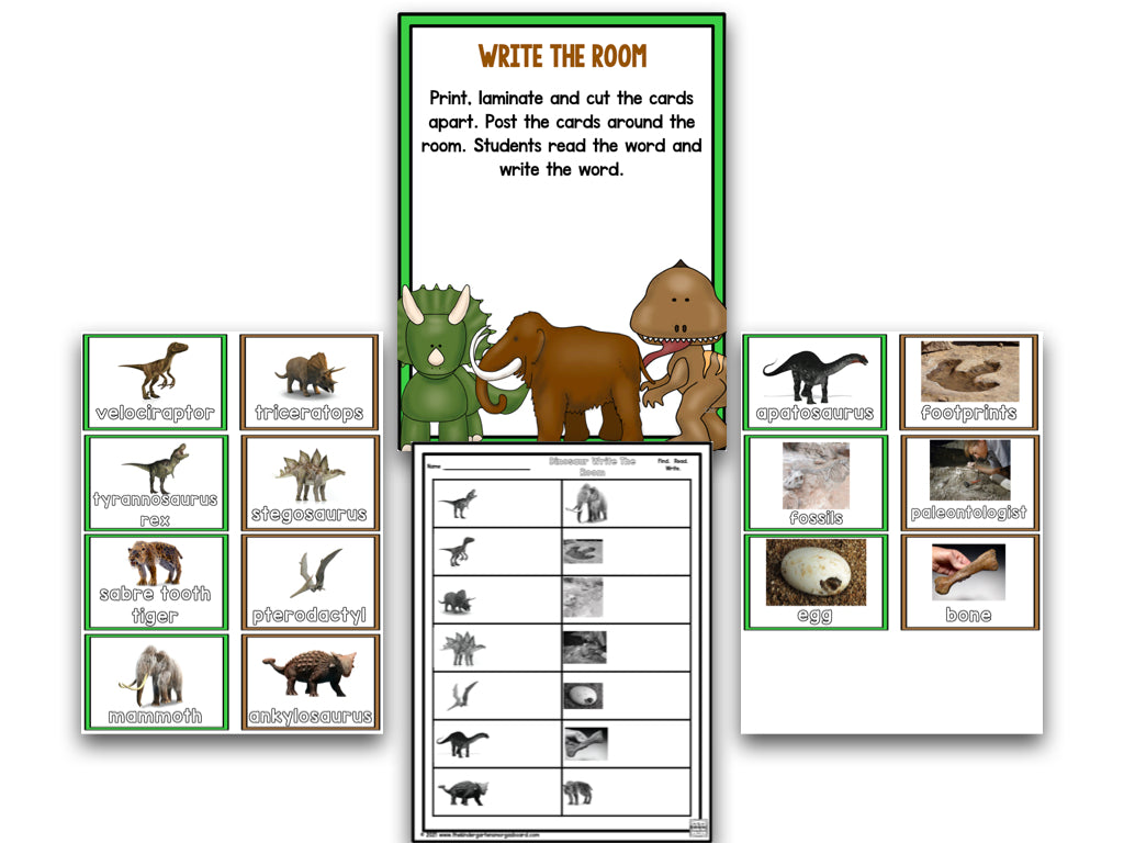 Dinosaurs: Math and Literacy Centers