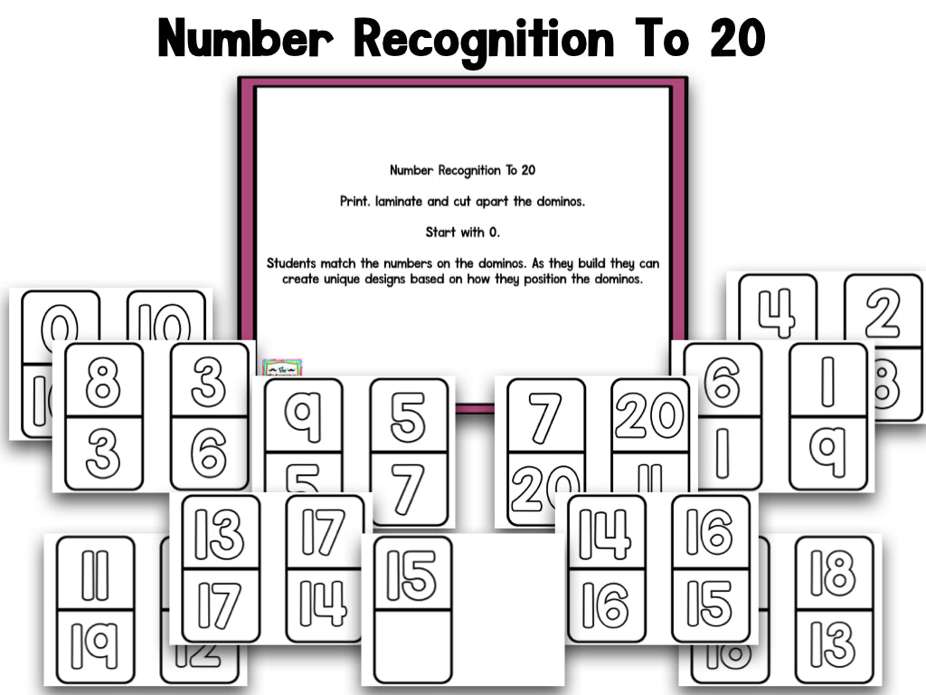 Domino Math & Literacy Games
