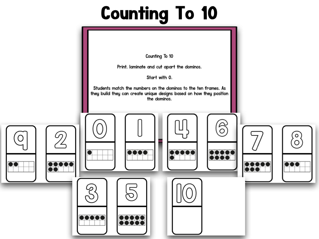 Domino Math & Literacy Games