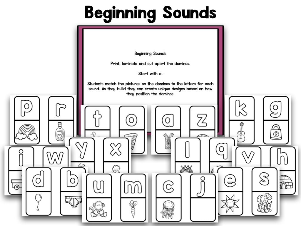 Domino Math & Literacy Games