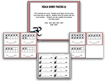 HIGH-YA! Ninja Bunny Easter Math and Literacy Centers