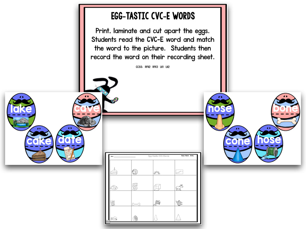 HIGH-YA! Ninja Bunny Easter Math and Literacy Centers