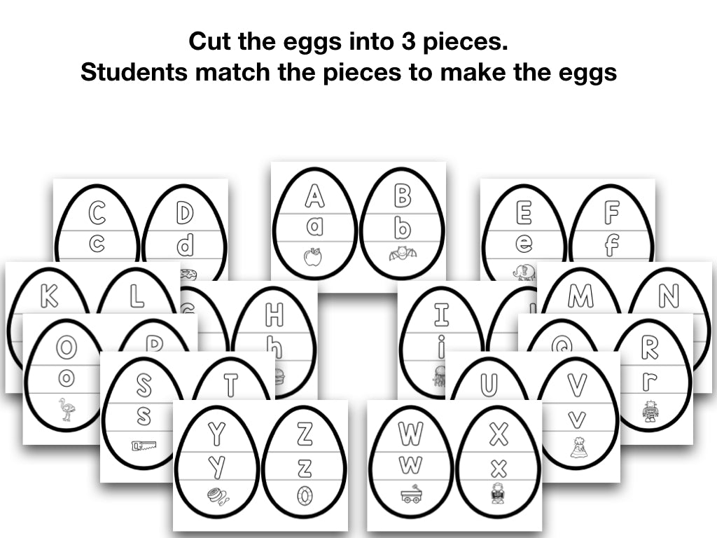 Egg Letters and Sounds Puzzles