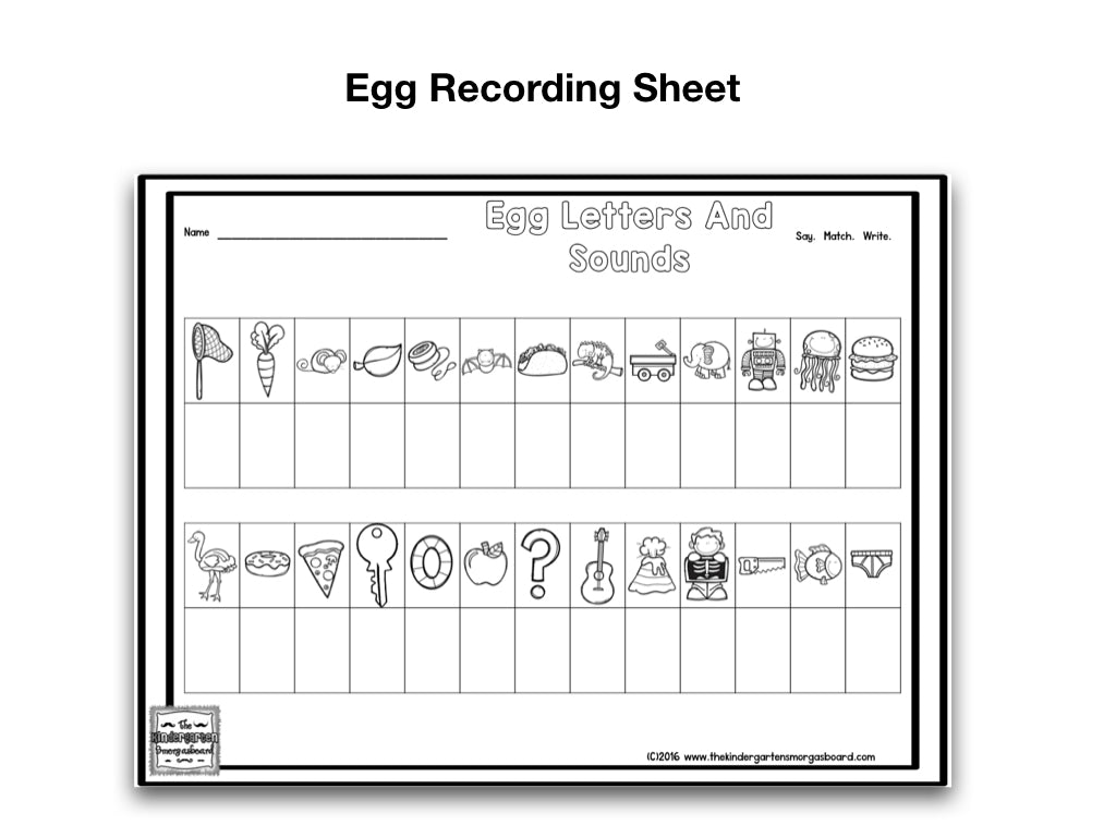 Egg Letters and Sounds Puzzles