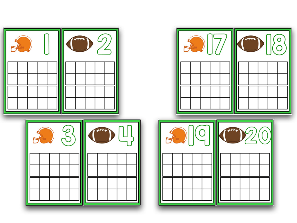 February Ten Frame Cards