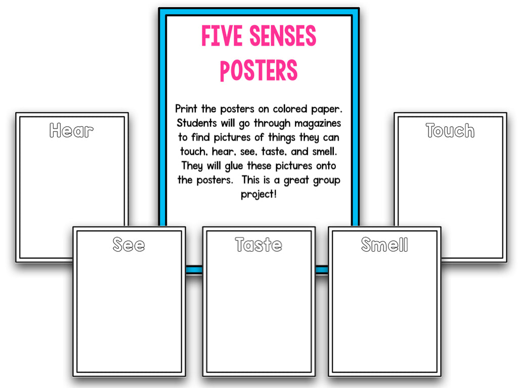 Five Senses Unit And 5 Senses Worksheets