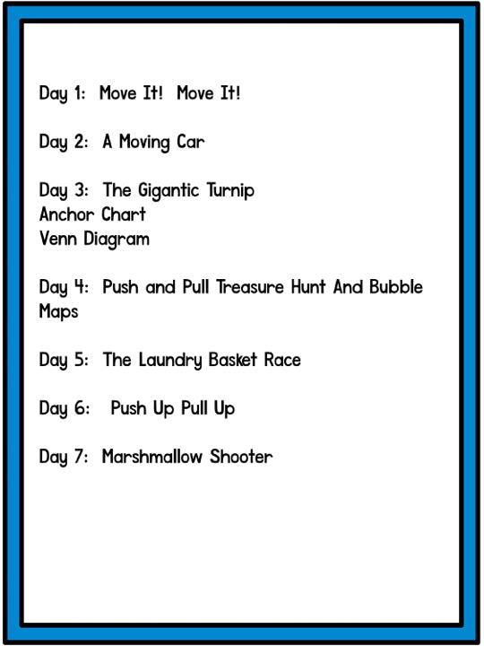 Forces: A Push and Pull Research and Writing Project