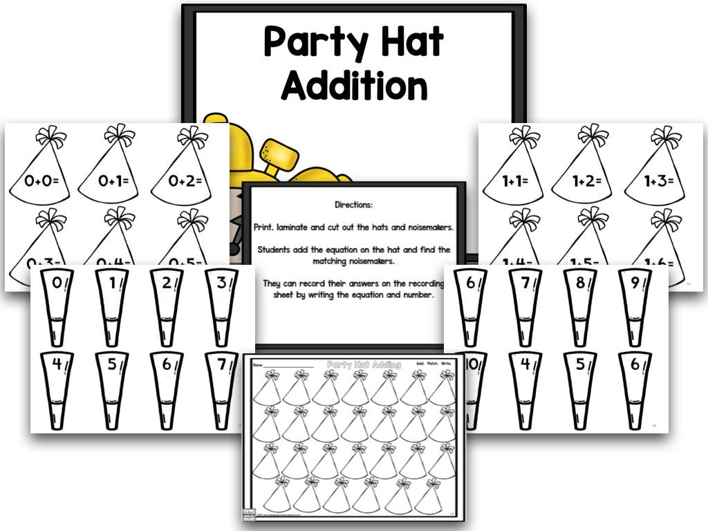New Year 2025: A Blackline Math, Literacy, and Writing Creation!