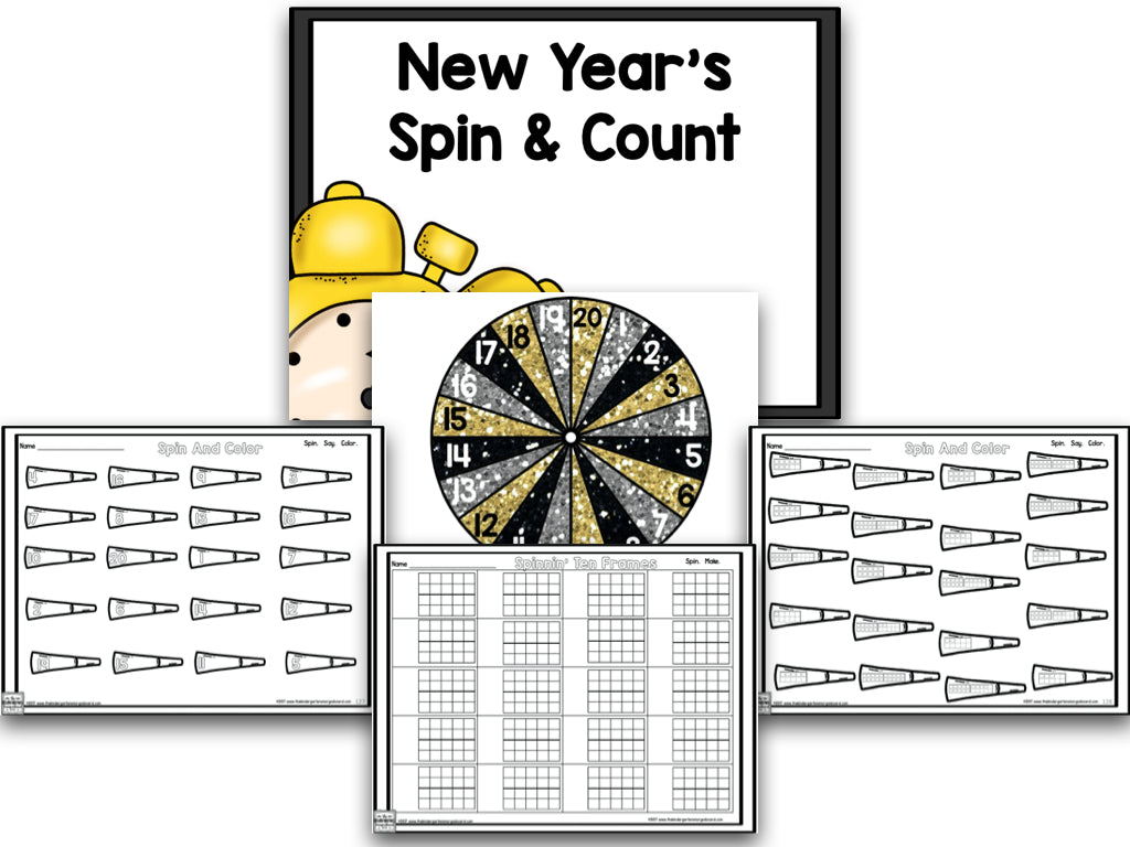 New Year 2025: A Blackline Math, Literacy, and Writing Creation!