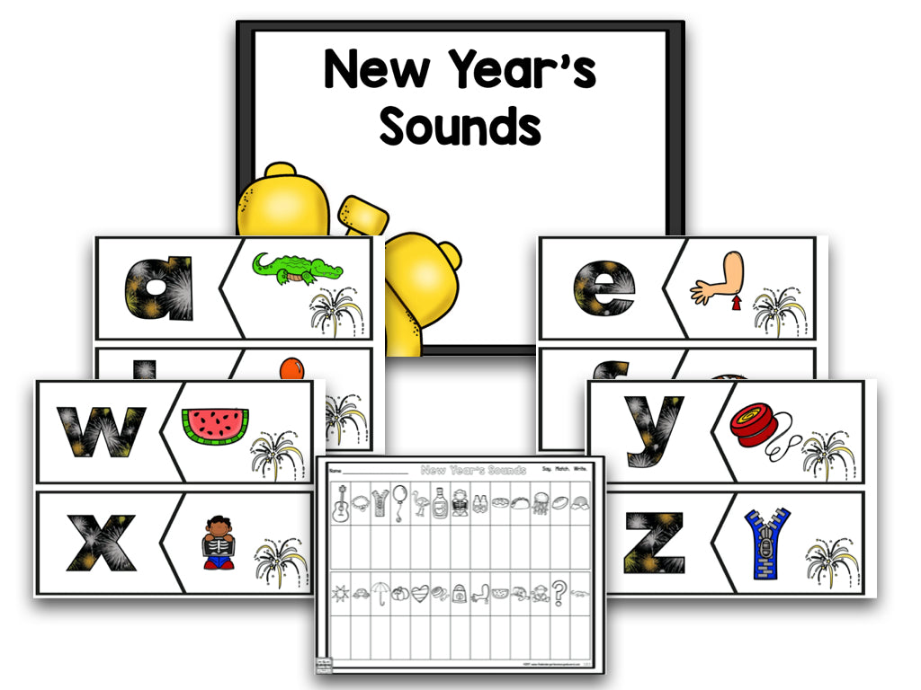 New Year 2025: A Blackline Math, Literacy, and Writing Creation!