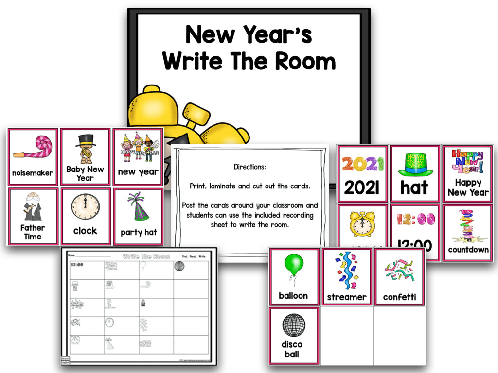 New Year 2025: A Blackline Math, Literacy, and Writing Creation!