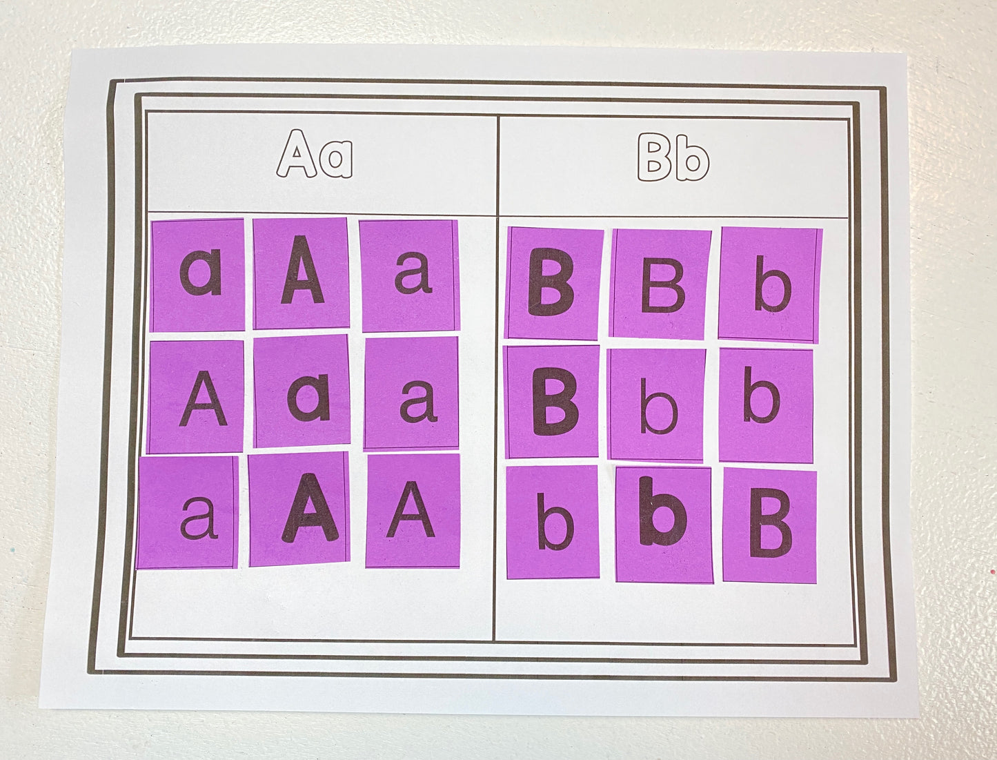 Letter Sorts