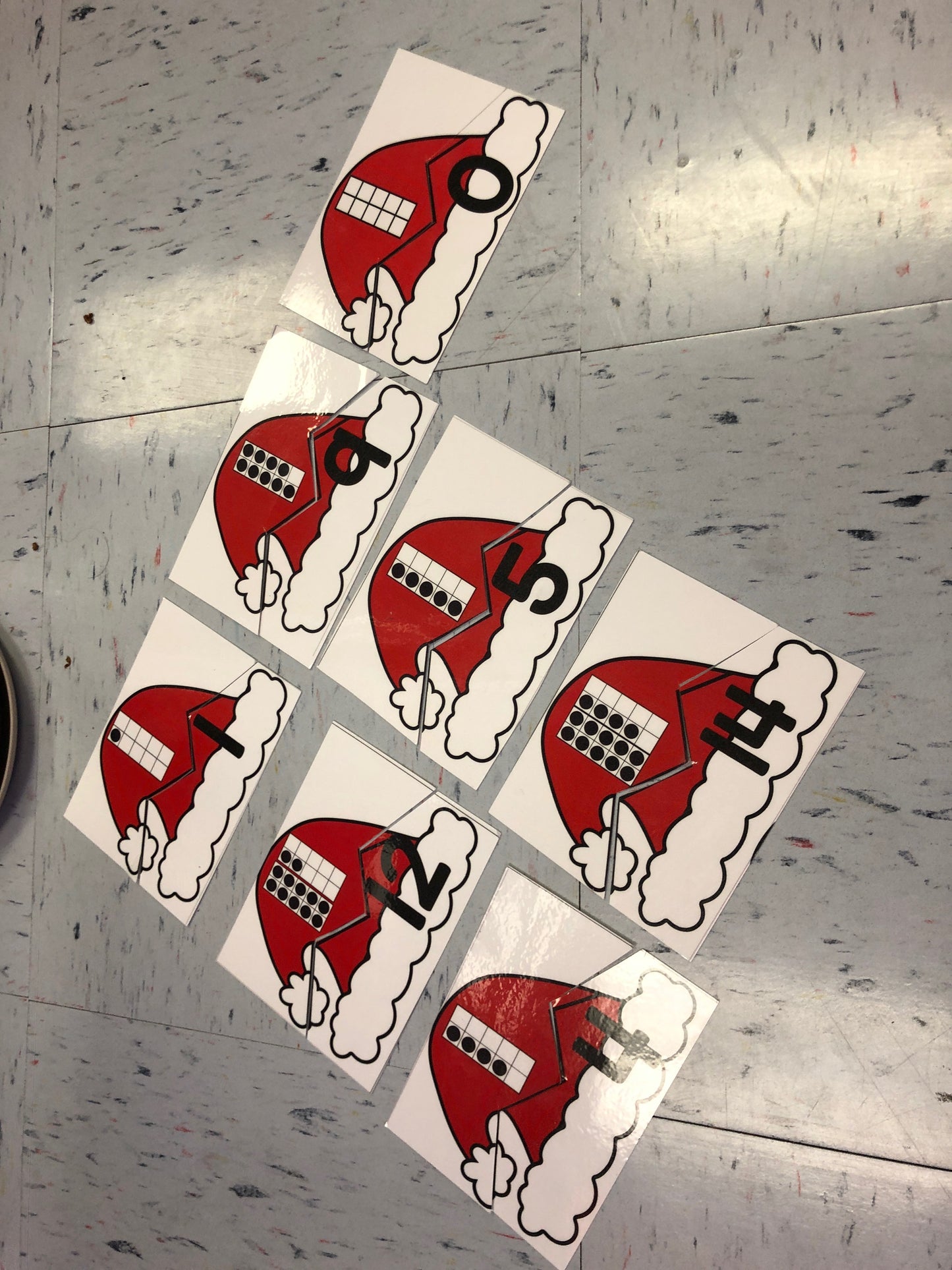 Santa Puzzles: Letters, Sounds, Numbers, and Counting