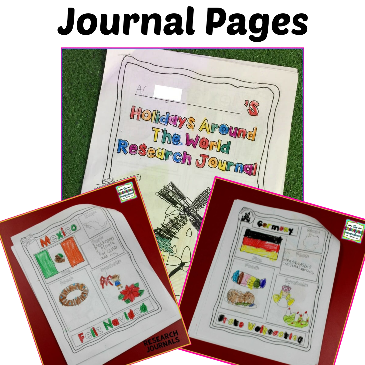 Christmas And Holidays Around the World: An Editable Research and Writing Project PLUS Centers!
