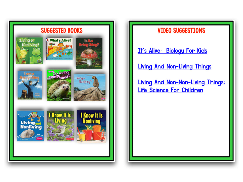 Living and Nonliving: A Research and Writing Project