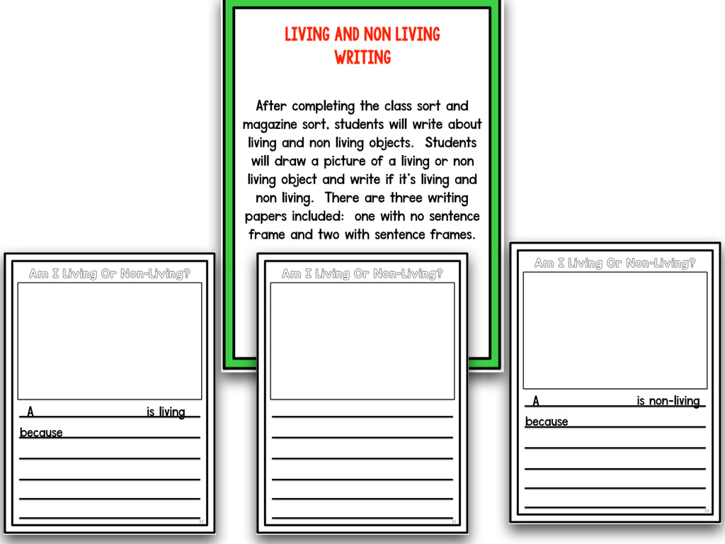 Living and Nonliving: A Research and Writing Project