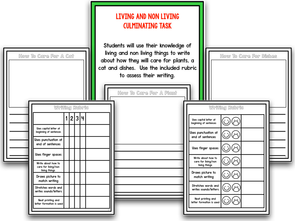 Living and Nonliving Things Science Unit | Kindergarten and First Grade Science