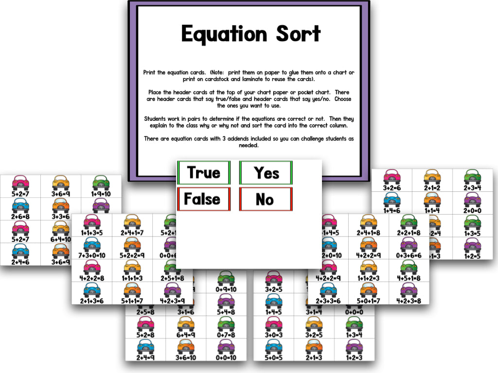 Math It Up! Adding Cars