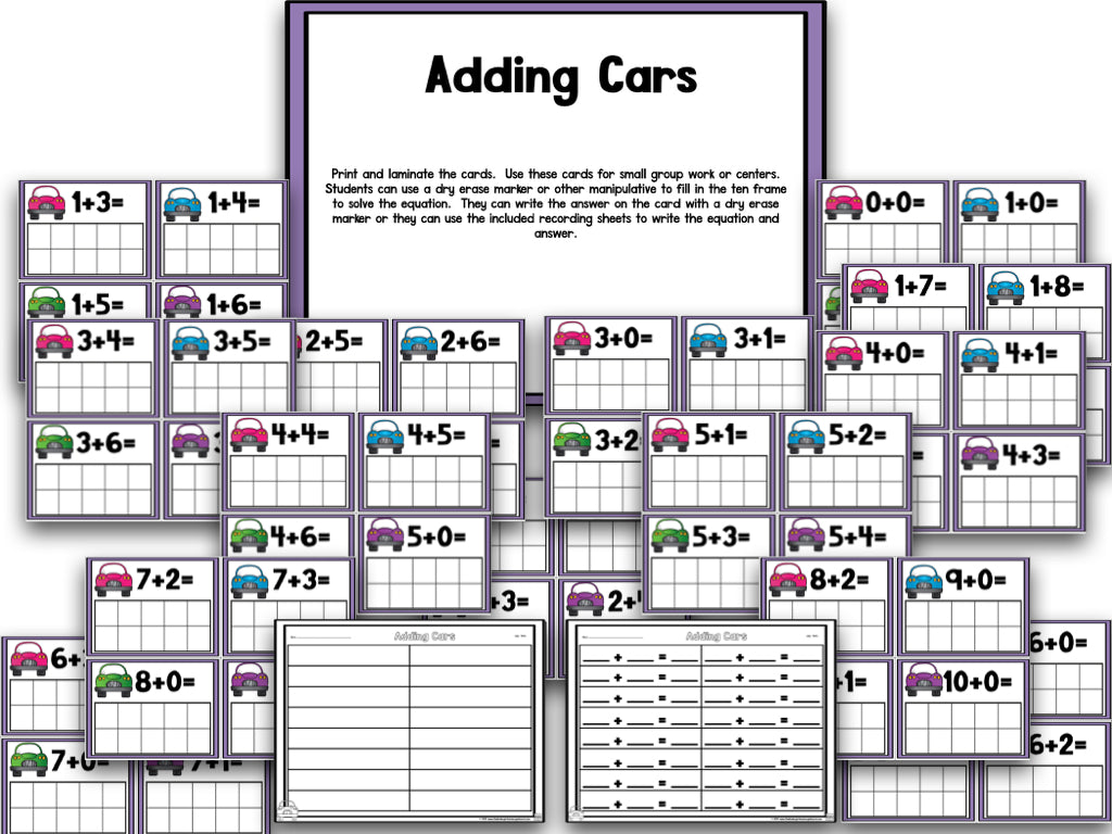 Math It Up! Adding Cars