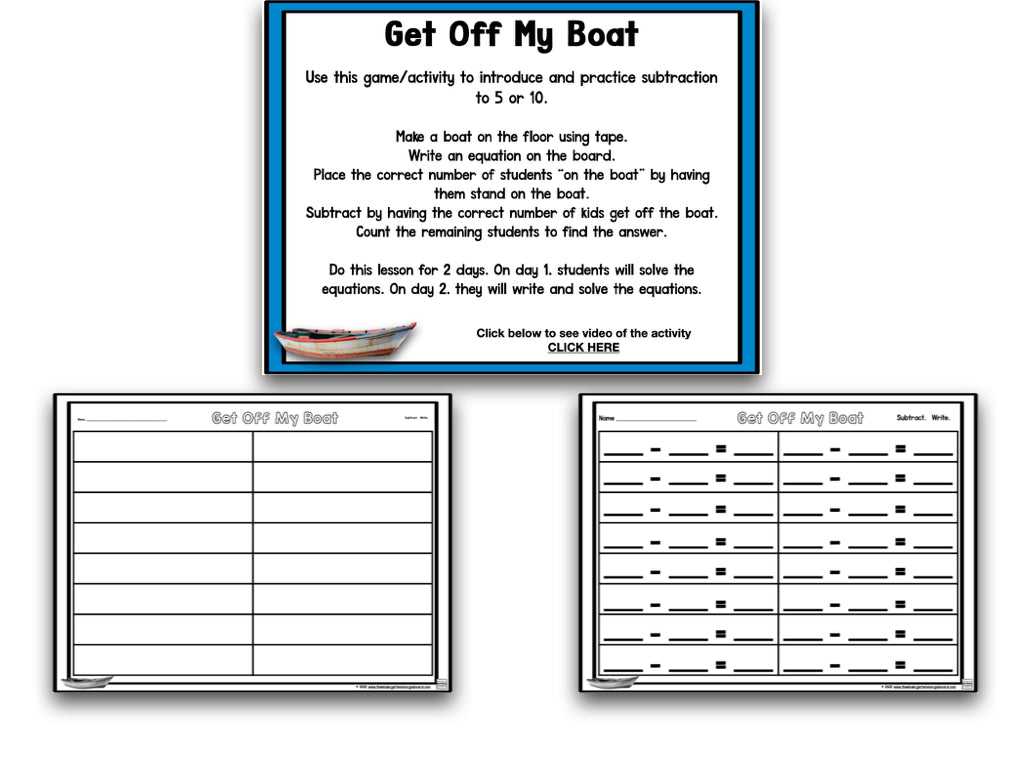 Math It Up! Get Off My Boat