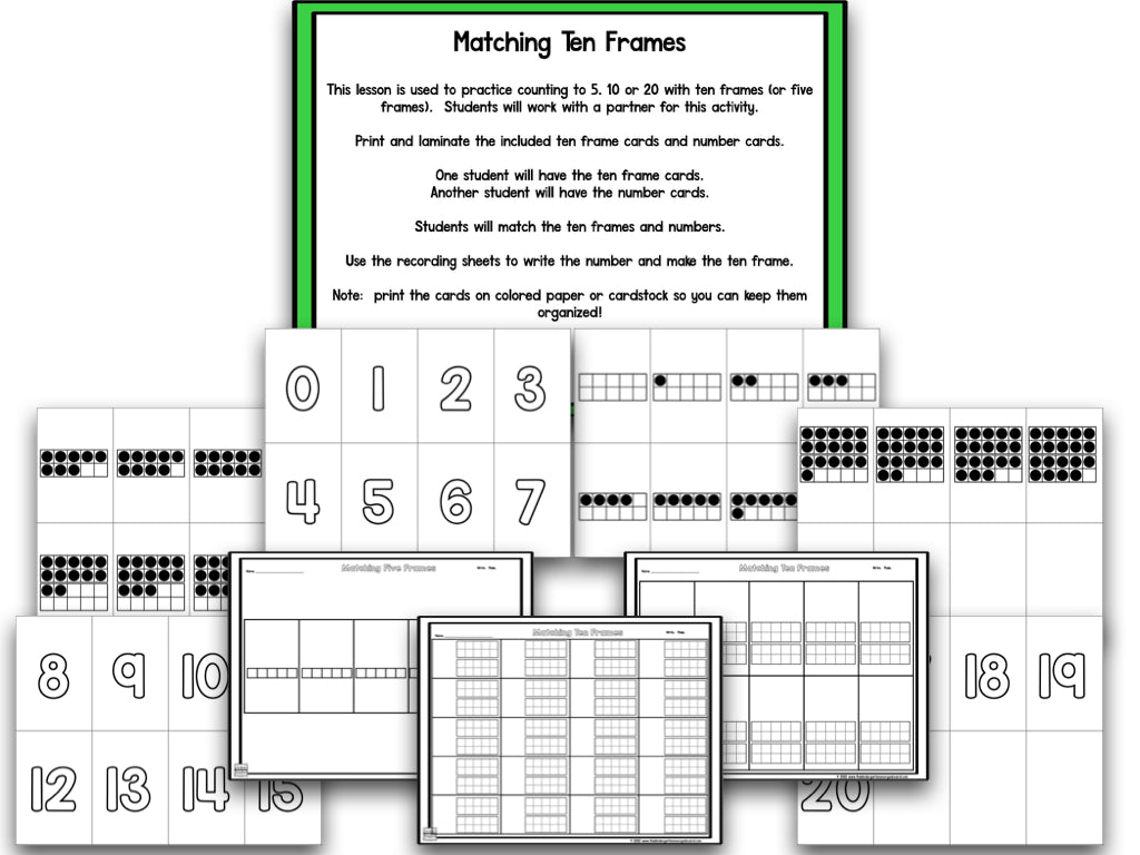 Math It Up! Ten Frames