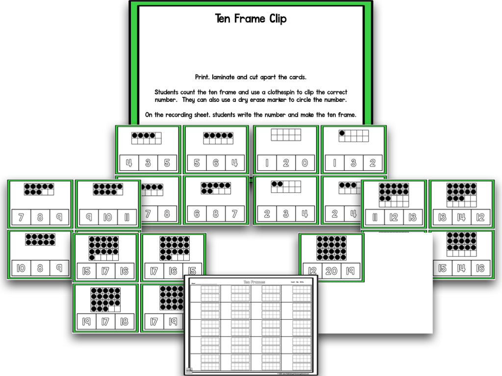 Math It Up! Ten Frames