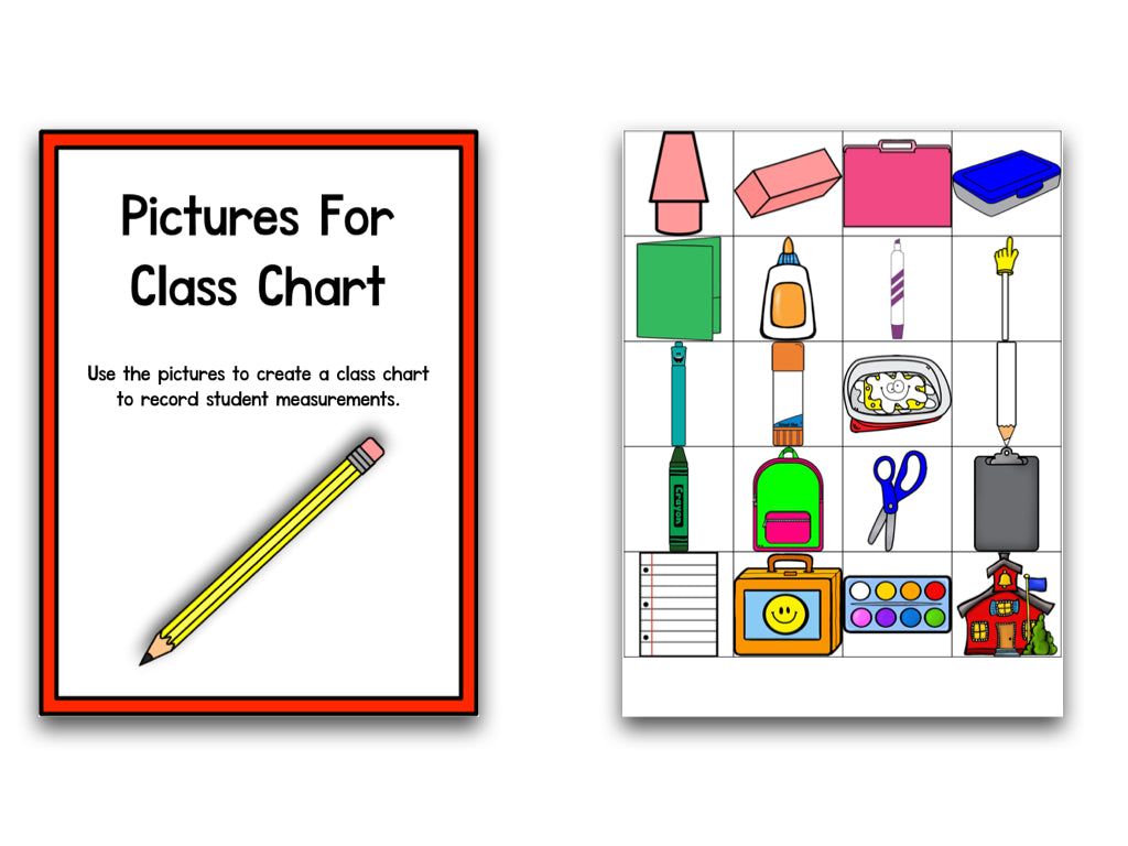 Measuring School Supplies FREEBIE!