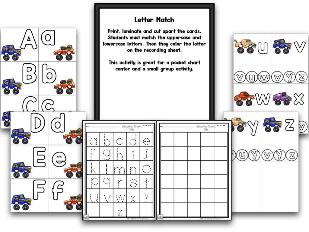 Monster Truck Letters & Sounds