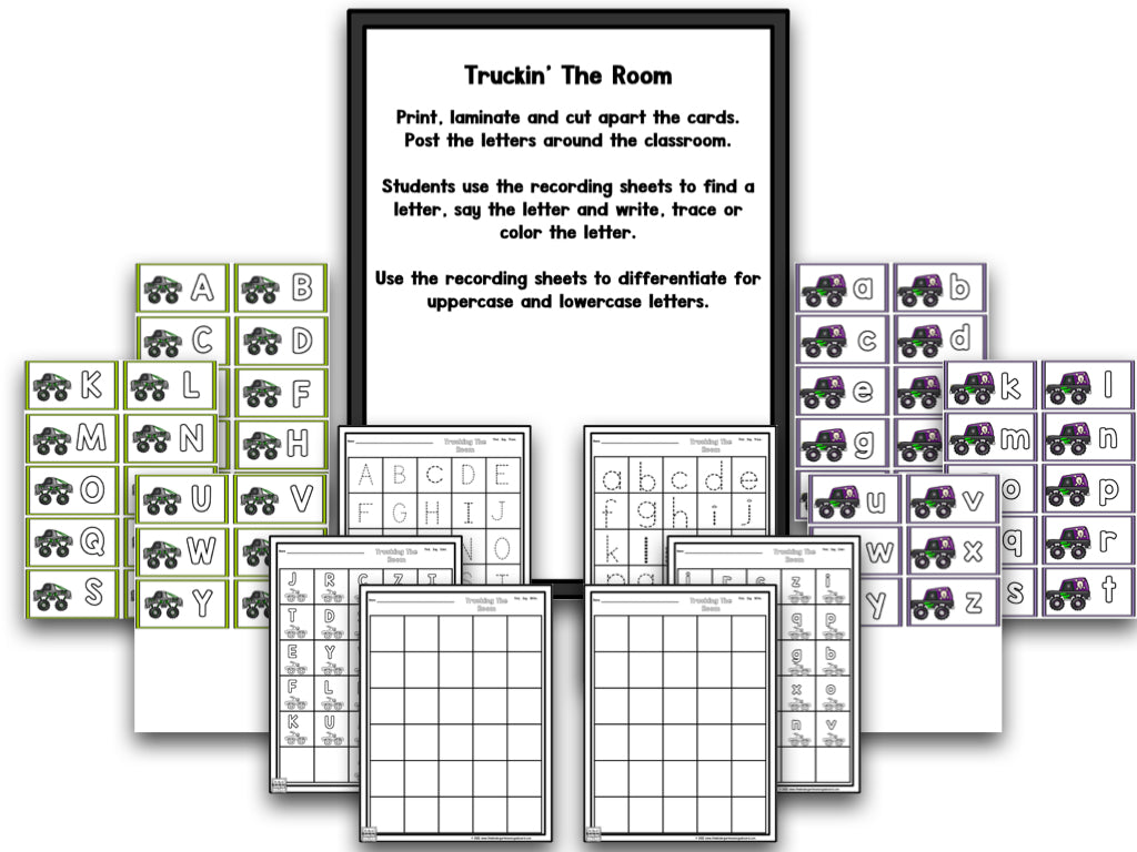 Monster Truck Letters & Sounds