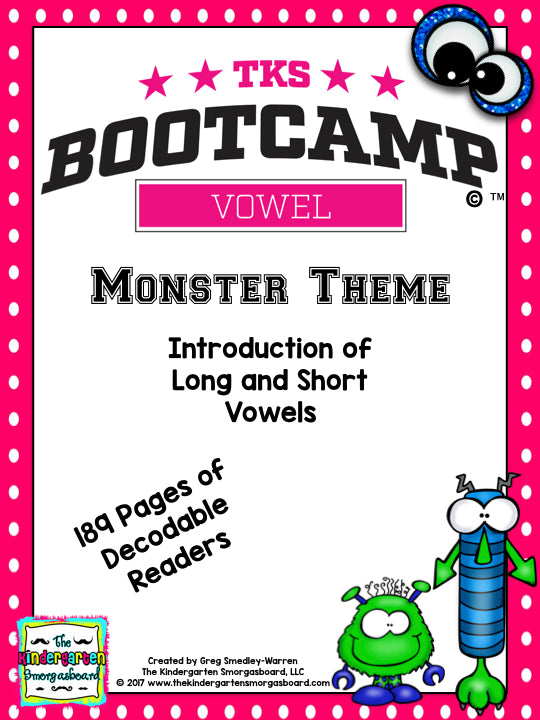 Vowel Bootcamp: Short and Long Vowels (Monster Theme)