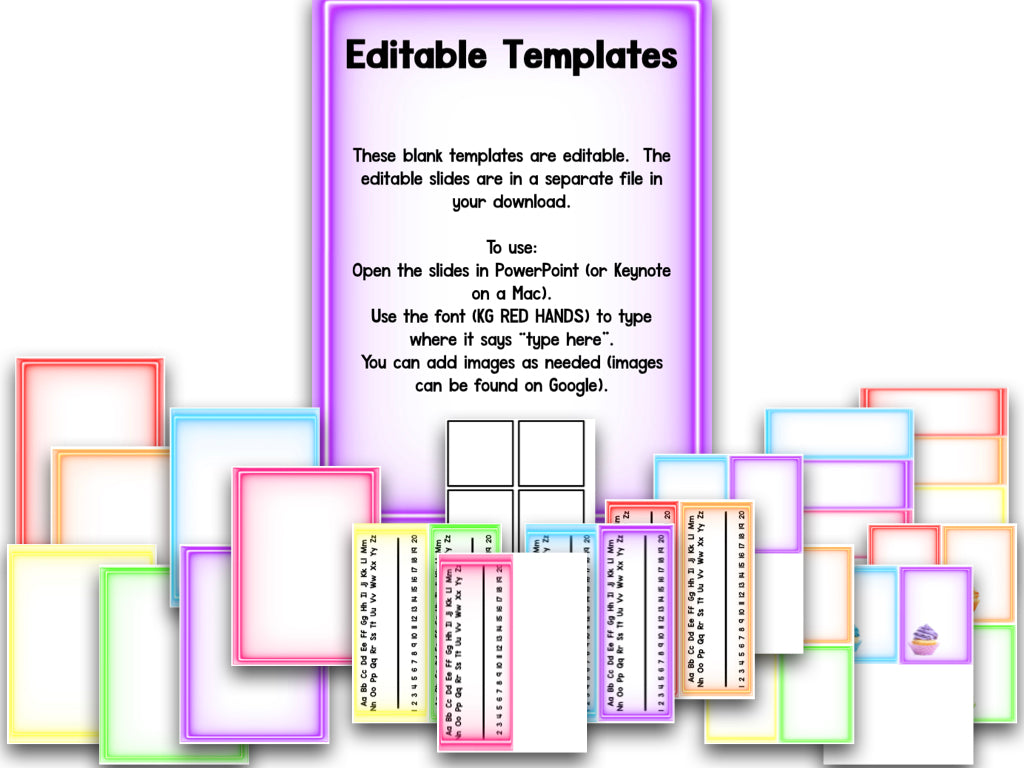 Pastel Classroom Decor Set - Editable