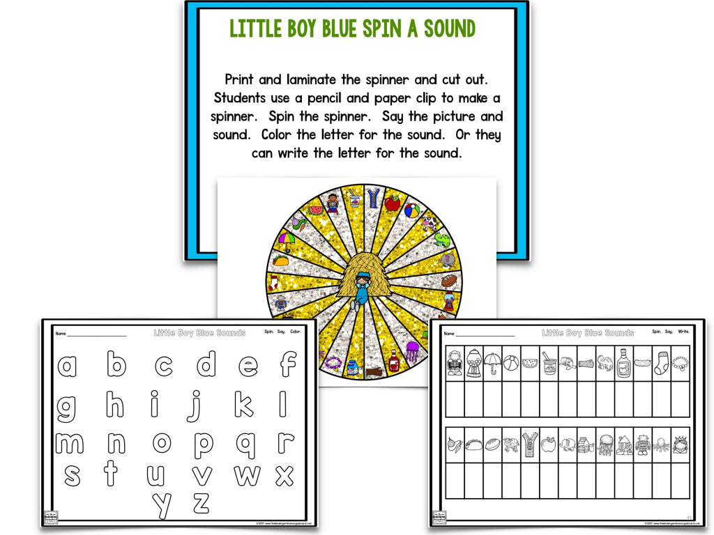 Nursery Rhymes Math and Literacy Centers