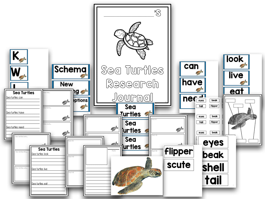 Ocean Animals: A Research and Writing Project PLUS Centers!