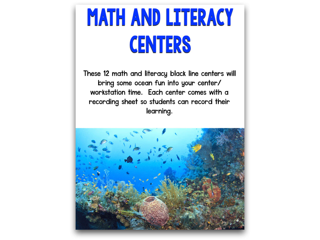 Ocean Animals: A Research and Writing Project PLUS Centers!