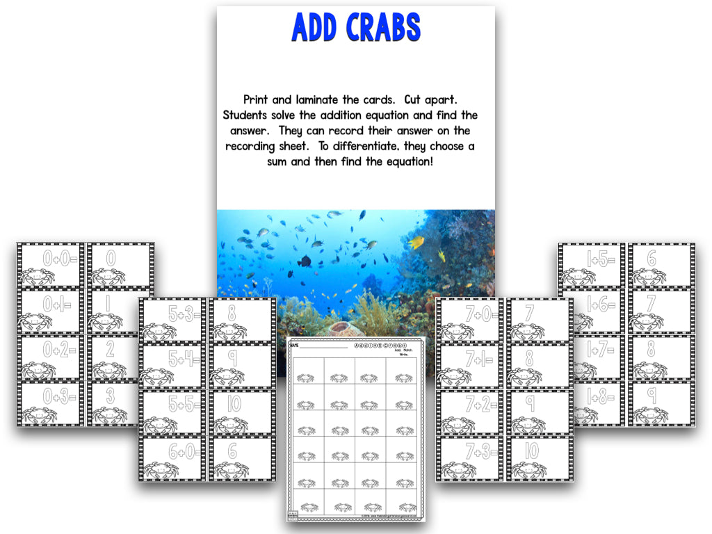 Ocean Animals: A Research and Writing Project PLUS Centers!