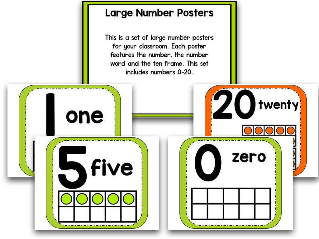 Orange and Green Classroom Decor