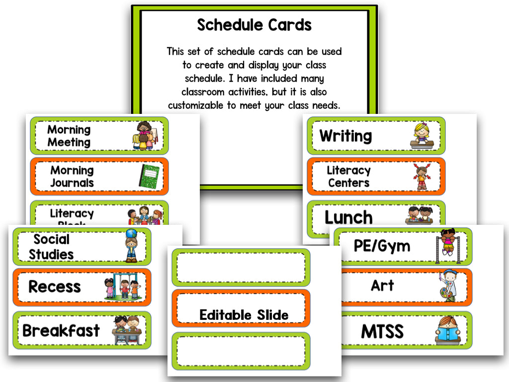 Orange and Green Classroom Decor