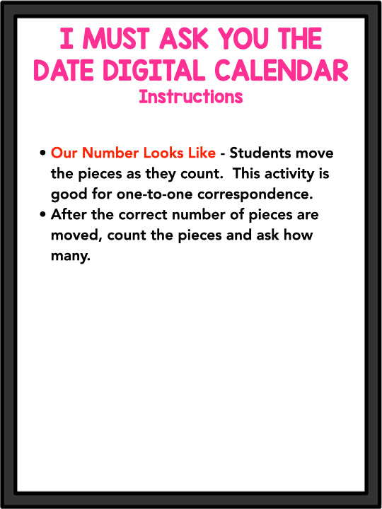 Digital Calendar! I Must Ask You The Date