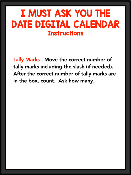 Digital Calendar! I Must Ask You The Date