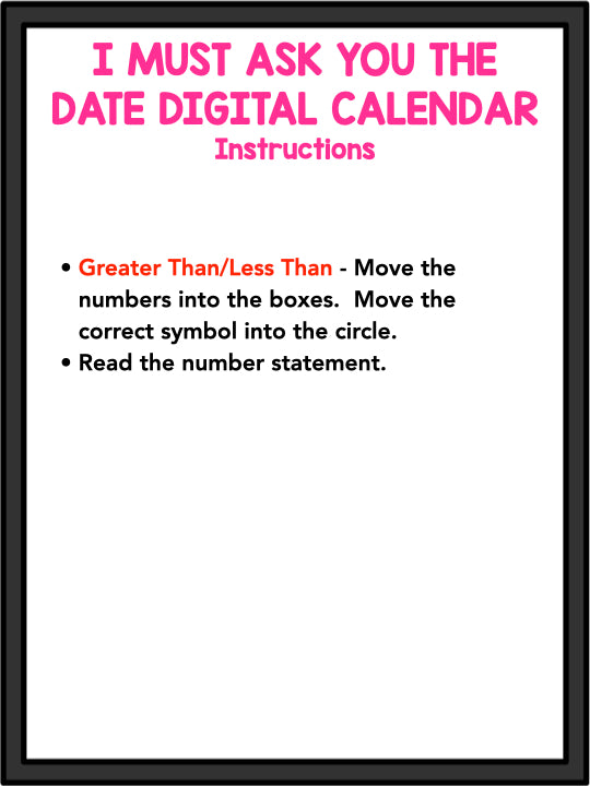 Digital Calendar! I Must Ask You The Date