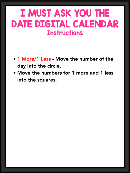 Digital Calendar! I Must Ask You The Date