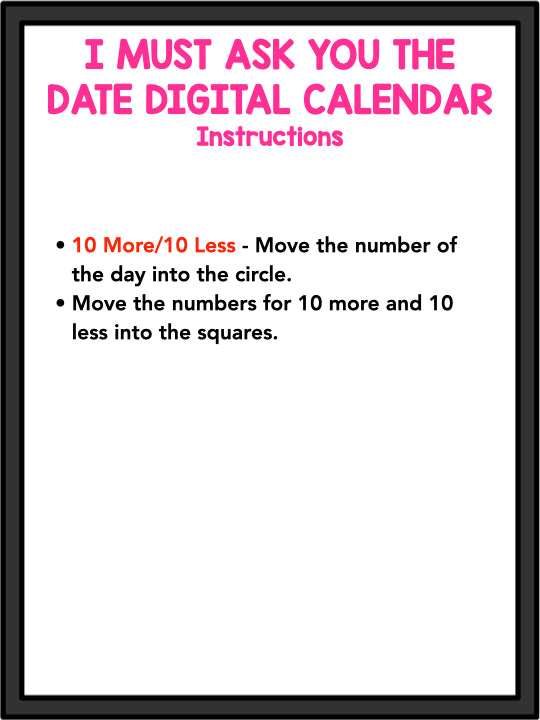 Digital Calendar! I Must Ask You The Date