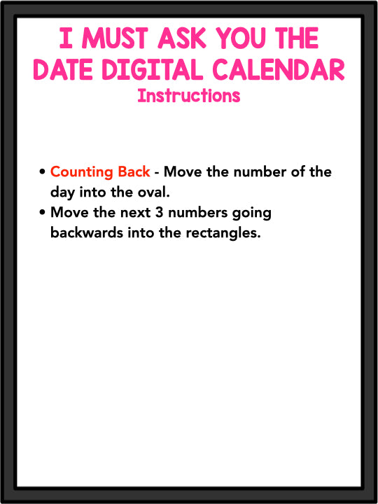 Digital Calendar! I Must Ask You The Date
